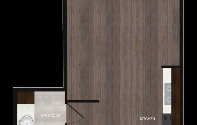 Studio, 1 bath, 600 sqft, $1,209