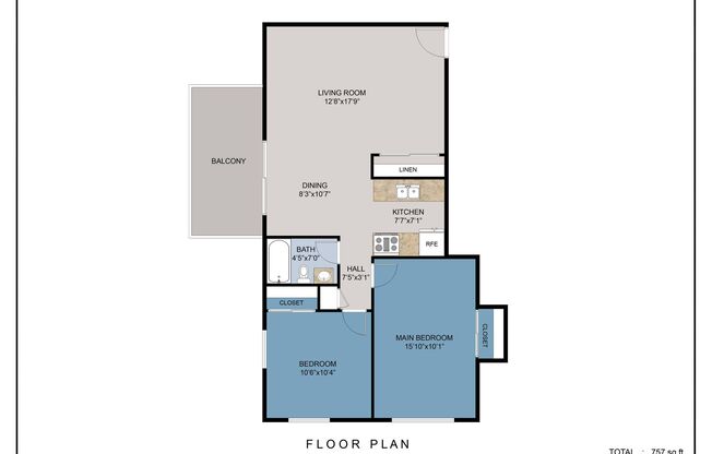 2 beds, 1 bath, 730 sqft, $1,199, Unit 361-31