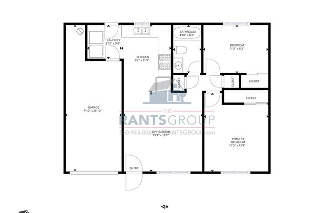 2 beds, 1 bath, 736 sqft, $1,625, Unit 1603