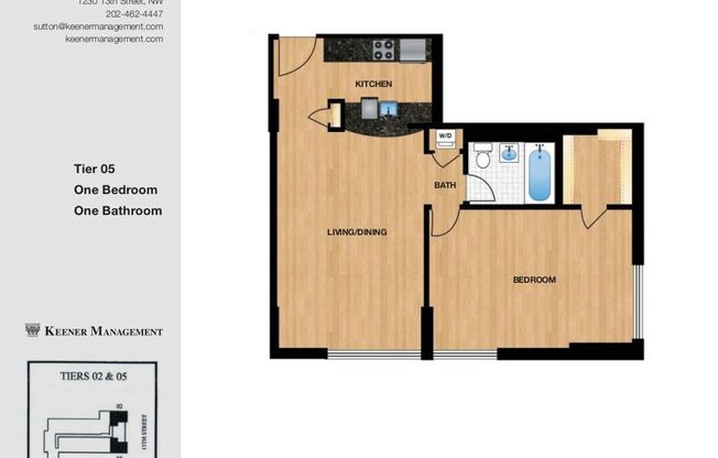 1 bed, 1 bath, $2,825, Unit 0605
