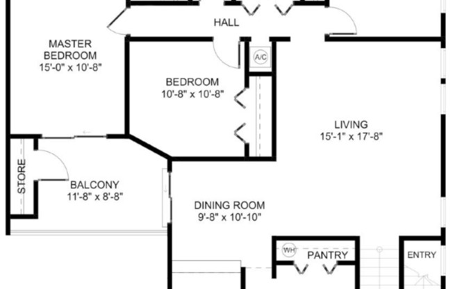 3 beds, 2 baths, 1,311 sqft, $2,030, Unit 2505