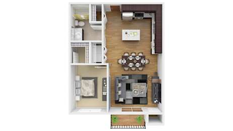 1 bed, 1 bath, 760 sqft, $1,475