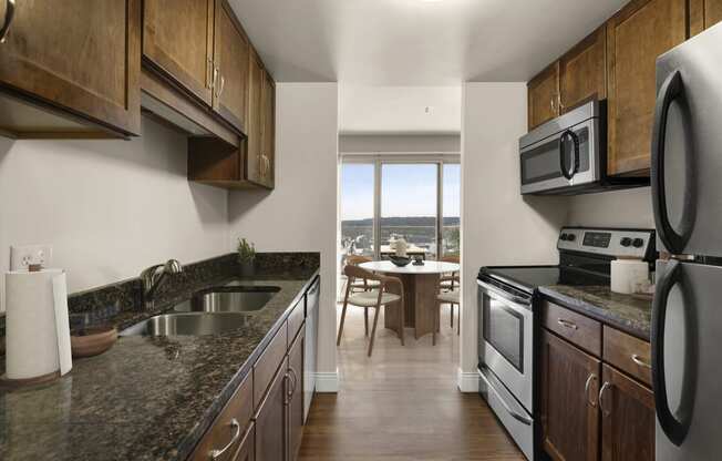 Kellogg Square Apartments in St. Paul, MN Kitchen