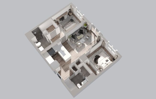 2 beds, 2 baths, 1,006 sqft, $3,100, Unit 306