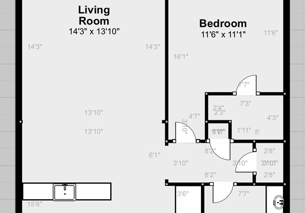 1 bed, 1 bath, 788 sqft, $2,850, Unit 507