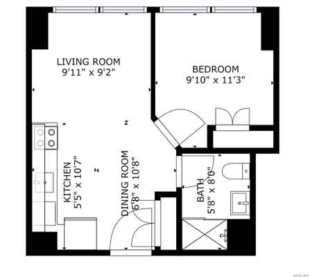 1 bed, 1 bath, $2,700, Unit 4B