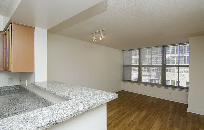 One-bedroom dining at West End Residences, Washington, 20037