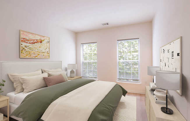 Bedroom with Hard Surface Flooring