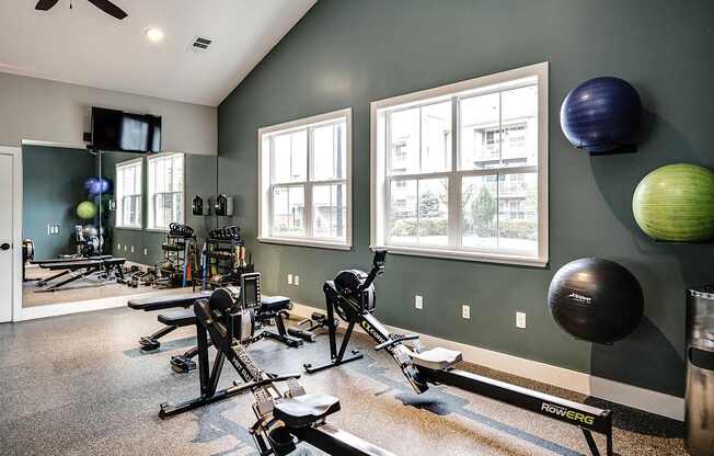 Fitness Center at Aventine Wilderness Hills in Lincoln, NE
