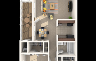 2 beds, 1 bath, 728 sqft, $1,978