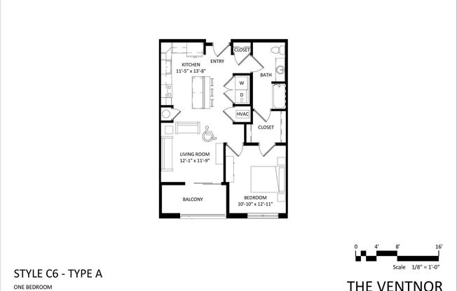 1 bed, 1 bath, 764 sqft, $1,335, Unit 319