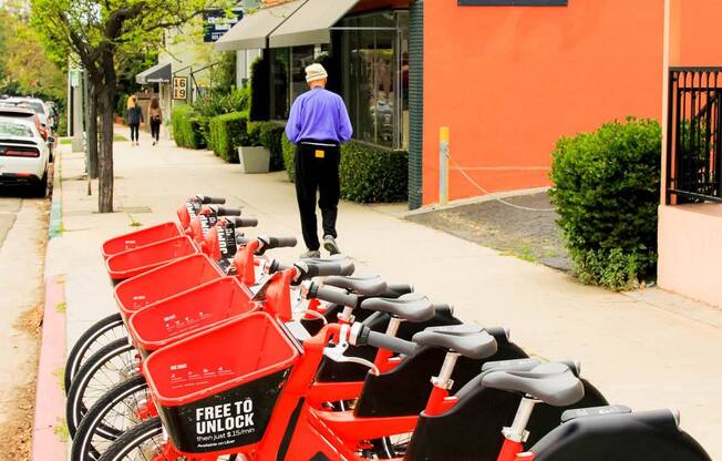 Bikes Stands at The Dillon, Los Angeles, CA 90026
