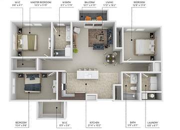 3 beds, 2 baths, 1,360 sqft, $1,564