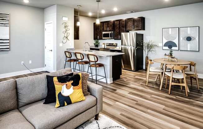 Living Room at Sterling Prairie Trail North in Ankeny, IA