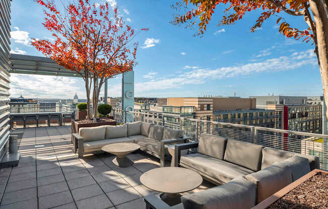 Photo of rooftop courtyard