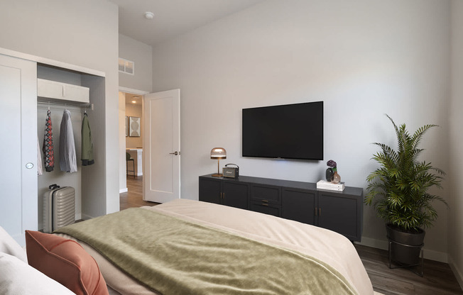 Bedroom with Hard Surface Flooring