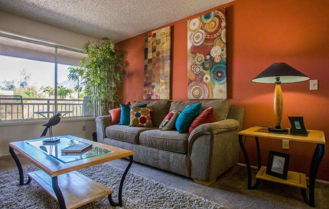 Living room at Sunrise Ridge Apartments in Tucson AZ