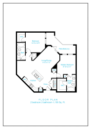 2 beds, 2 baths, 1,136 sqft, $2,419