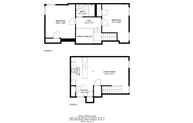 2 beds, 1 bath, 913 sqft, $1,785, Unit 7