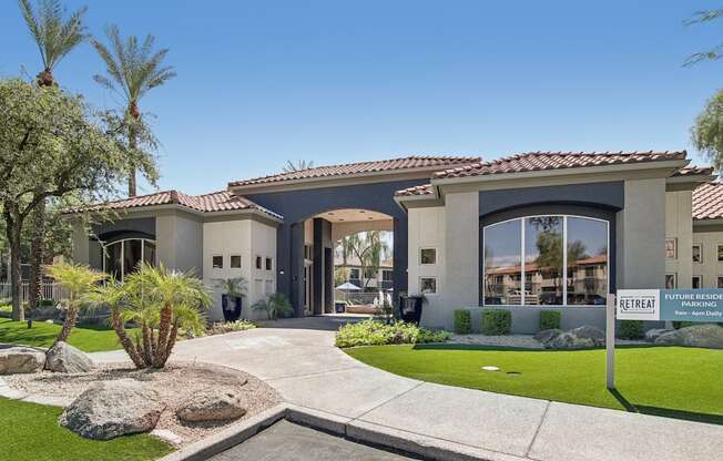 exterior views of The Retreat Apartments