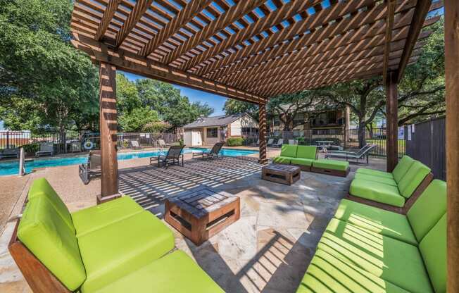 Poolside Lounge Seating, at Westdale Hills, Texas