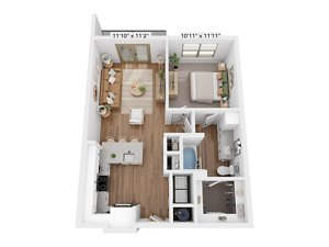 1 bed, 1 bath, 714 sqft, $1,575
