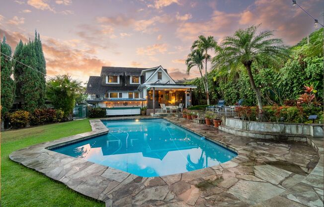 Beautiful Historic Partially-Furnished Home in Peaceful Nu’uanu Neighborhood Available July 15, 2025