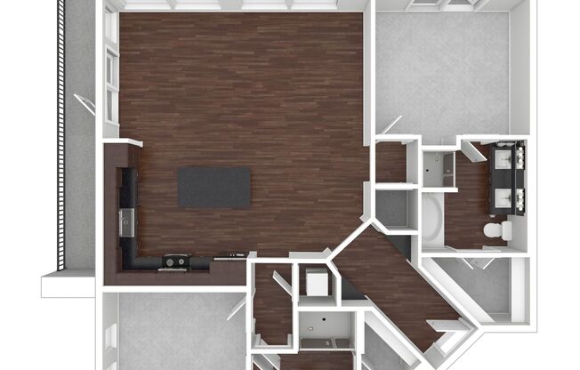 2 beds, 2 baths, 1,240 sqft, $2,540