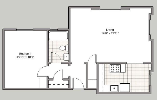 1 bed, 1 bath, 720 sqft, $1,575, Unit 114