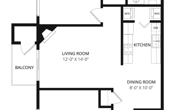2 beds, 2 baths, 912 sqft, $2,125, Unit C101
