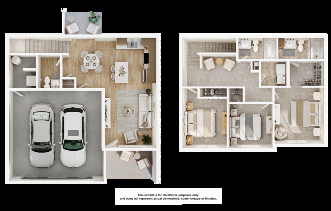 3 beds, 2.5 baths, 1,281 sqft, $1,800, Unit 7712-06