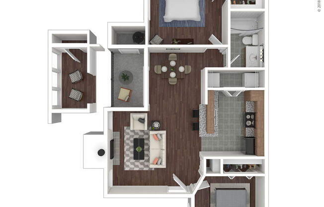 2 beds, 1 bath, 925 sqft, $1,295