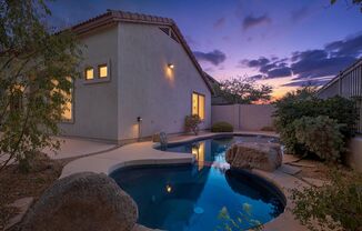 Tastefully Updated 3 bedroom with an Office!!!  Gated Community!!! Oasis of a yard with no neighbors behind, Pool and Hot Tub!!!  Located in Dove Valley Ranch close to golfing!!!  Ready NOW!!!