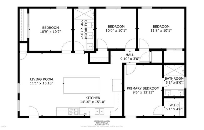 4 beds, 2 baths, 1,200 sqft, $3,372, Unit 3808 Marron St.