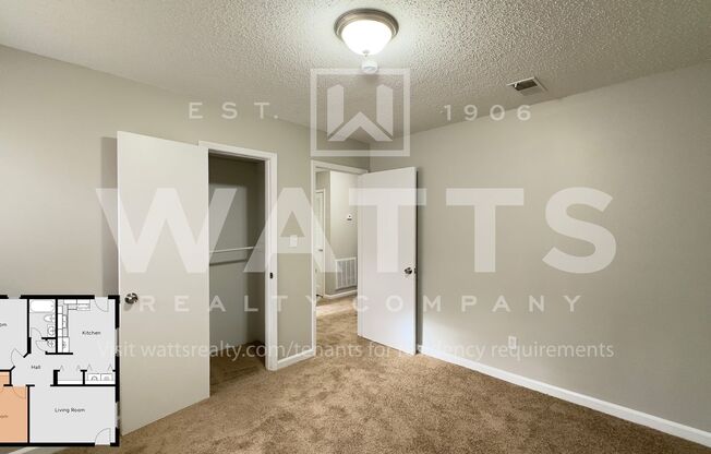 2 beds, 1 bath, 885 sqft, $875, Unit B