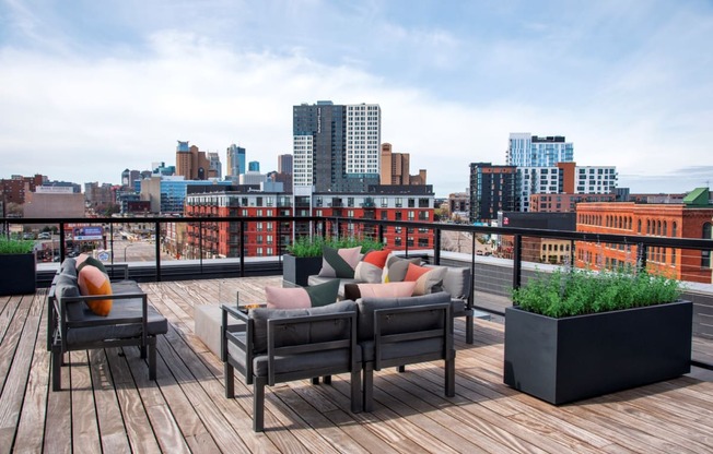 Rooftop Lounge at 700 Central Apartments, Minneapolis, MN