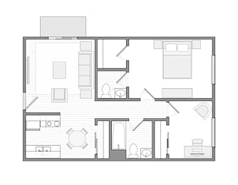 2 beds, 1.5 baths, 659 sqft, $1,450