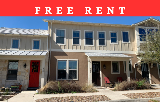 2/2.5/2 Townhome in Town Creek! Fridge, Washer, Dryer Included / 2 Weeks FREE RENT / Walk to Shopping & Restaurants / NBISD