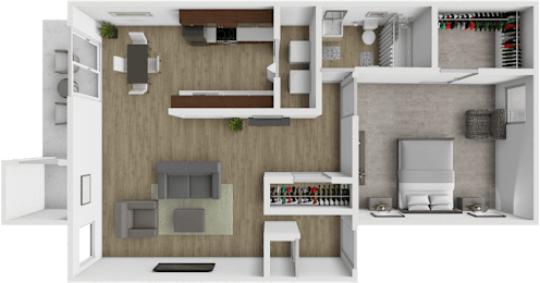 1 bed, 1 bath, 720 sqft, $985