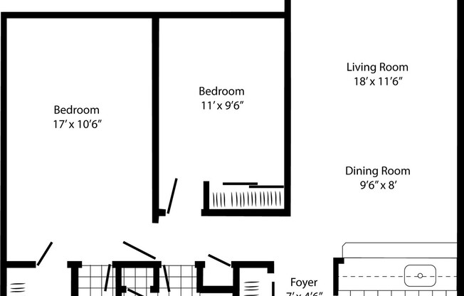 2 beds, 1 bath, 865 sqft, $1,400, Unit 1611213u