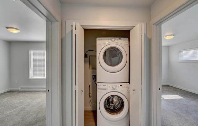 Stacked Washer/Dryer at West Village at Four Points, Montana
