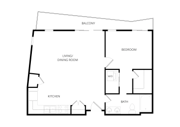 1 bed, 1 bath, 755 sqft, $1,450