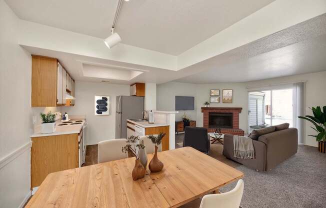 Spacious Living Area with Carpet