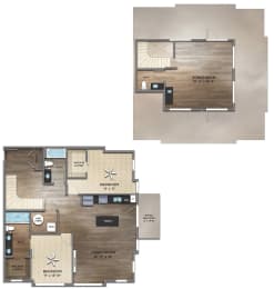 2 beds, 2.5 baths, 1,806 sqft, $3,458