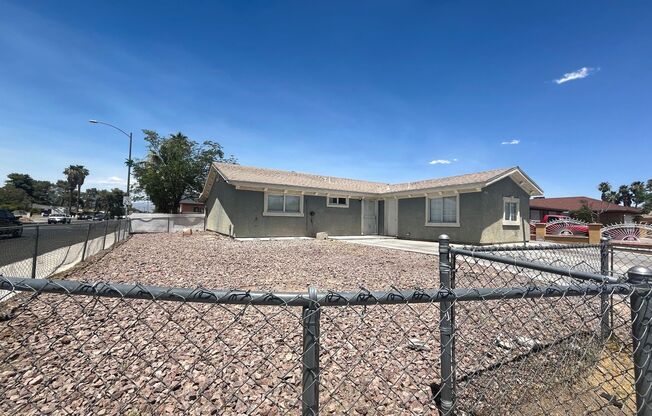 single story, 4 bed, 2 bath, RV parking, NO HOA