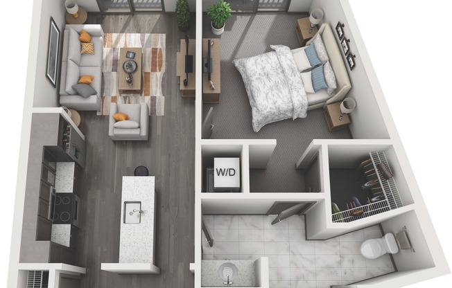 1 bed, 1 bath, 792 sqft, $2,511