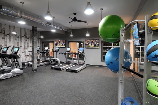 the gym at the house at Willowest in Collier Hills, Atlanta, GA