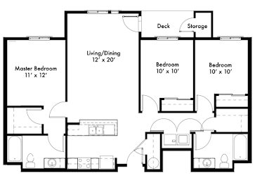 3 beds, 2 baths, 1,304 sqft, $2,215