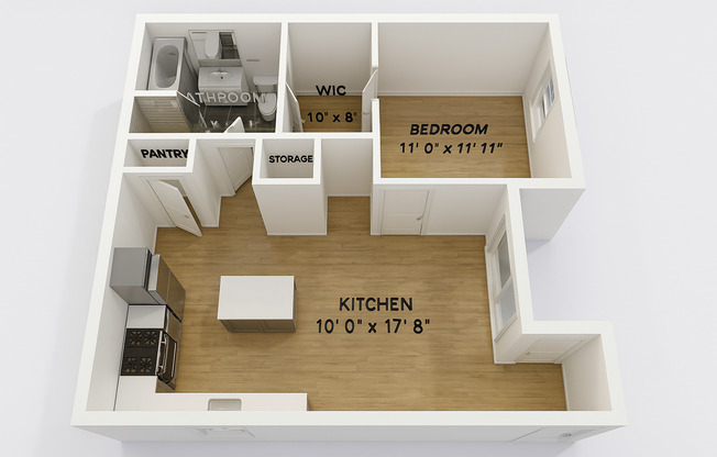 1 bed, 1 bath, 730 sqft, $1,329, Unit 231