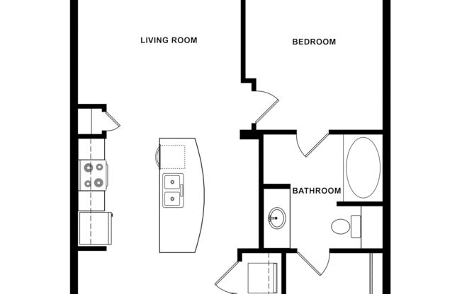 1 bed, 1 bath, 703 sqft, $1,320